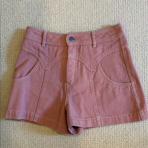 Women's Mauve Jean Shorts